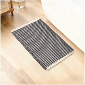 Machine Washable Bath Mats, 17" × 30", Grey & White